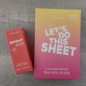 Bright Side Up Vitamin C Serum & Lets Do This Sheet 5 Day Mask